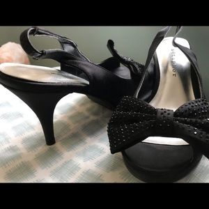 Black peep toe heels *WORN ONCE*